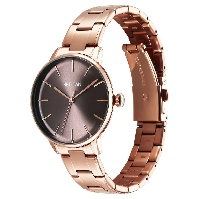 Titan TGIF nu95248wm01 Brown Dial Women&