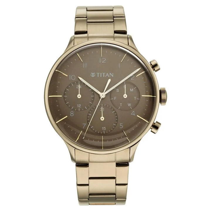 Titan Urban Magic Brown Dial Multifunction Men&