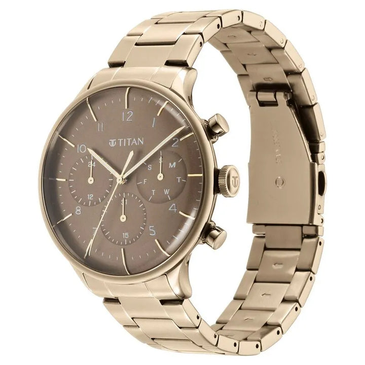 Titan Urban Magic Brown Dial Multifunction Men&