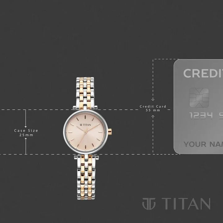 Titan Workday Edit 95397KM01 Pink Dial Women&
