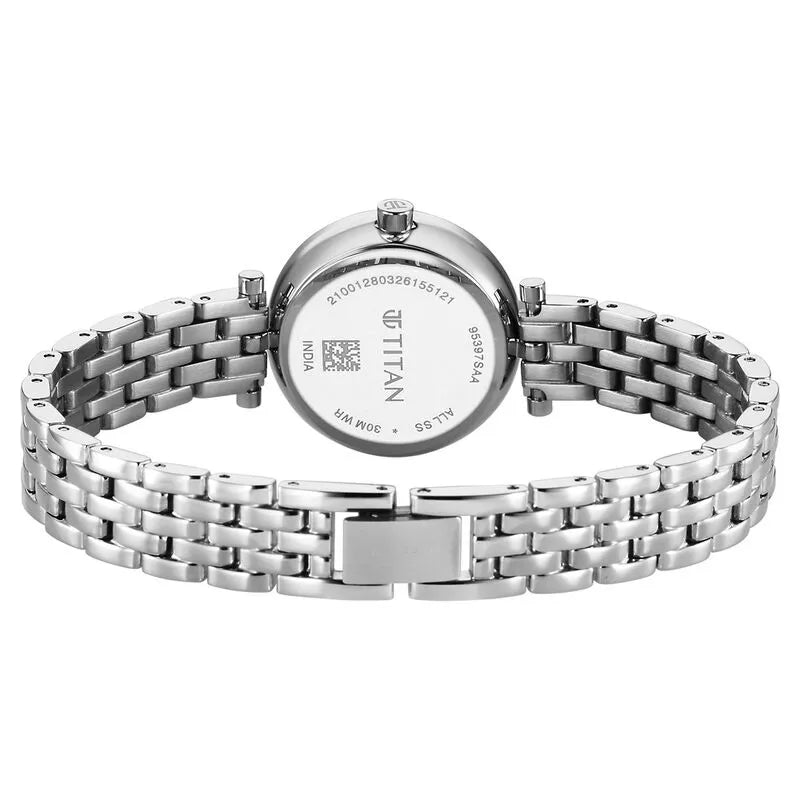 Titan Workday Edit 95397sm01 Rose Gold Dial Women&