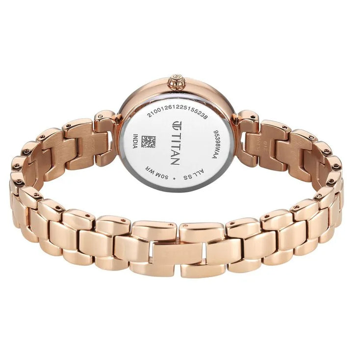 Titan Workday Edit 95398wm01 Mother Of Pearl Dial Women&