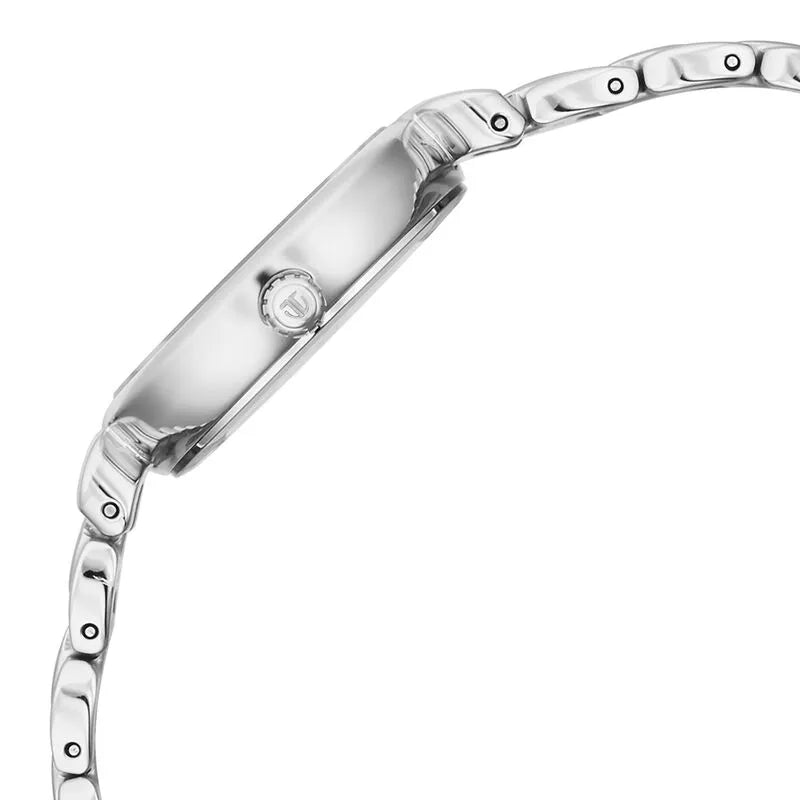 Titan Workday Edit Quartz Analog Mother Of Pearl Dial Silver Stainless Steel Strap Women&