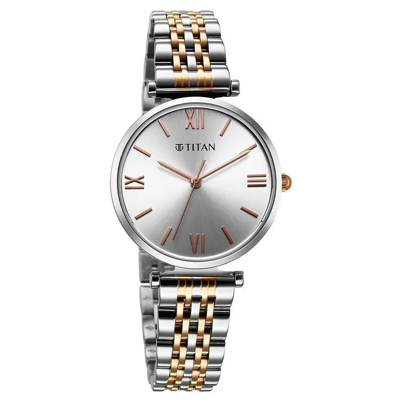 Titan Workmode nu95313km01 Silver Dial Women&