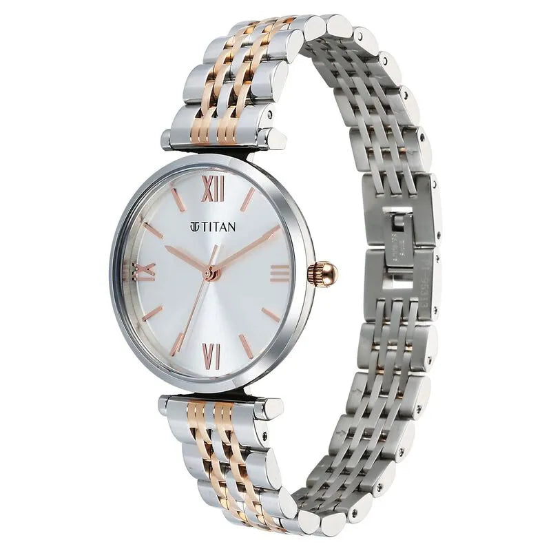 Titan Workmode nu95313km01 Silver Dial Women&