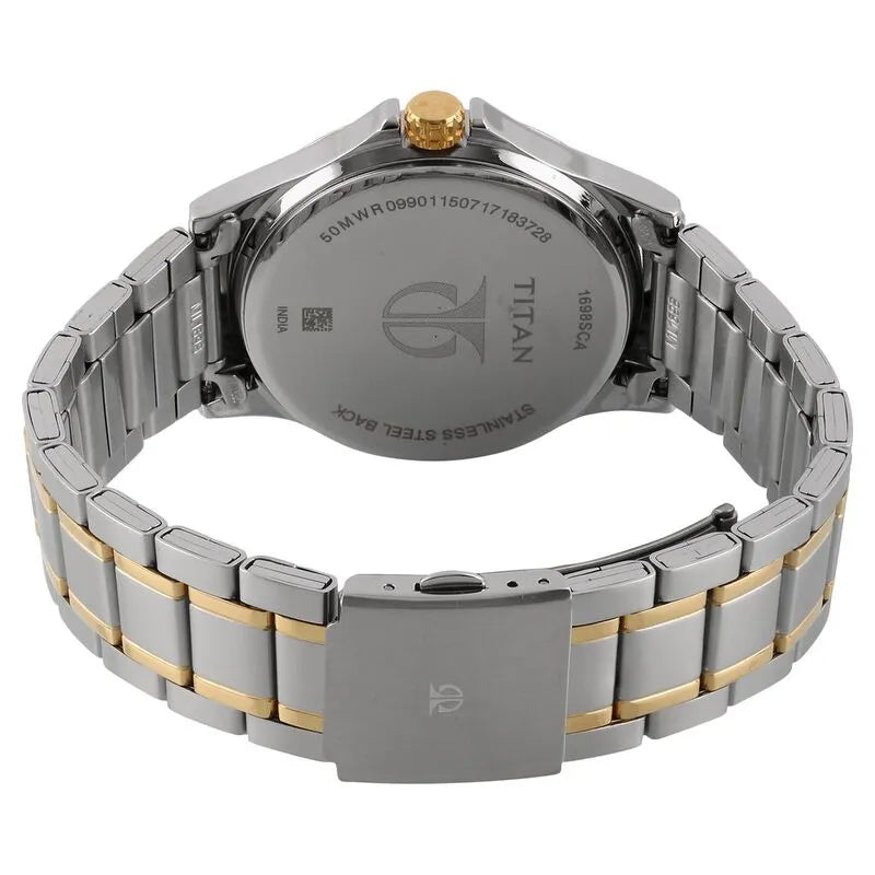 Titan Workwear 1698BM01 Silver Dial Multifunction Men&