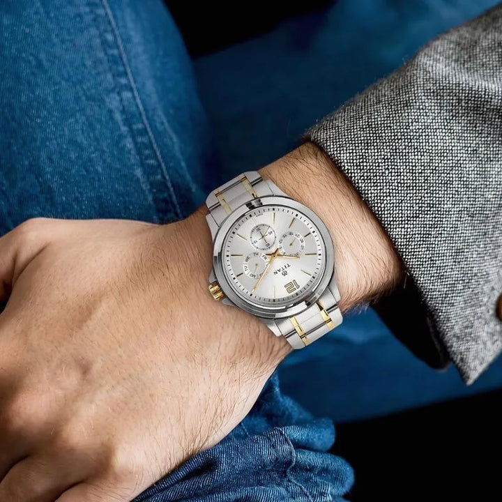 Titan Workwear 1698BM01 Silver Dial Multifunction Men&