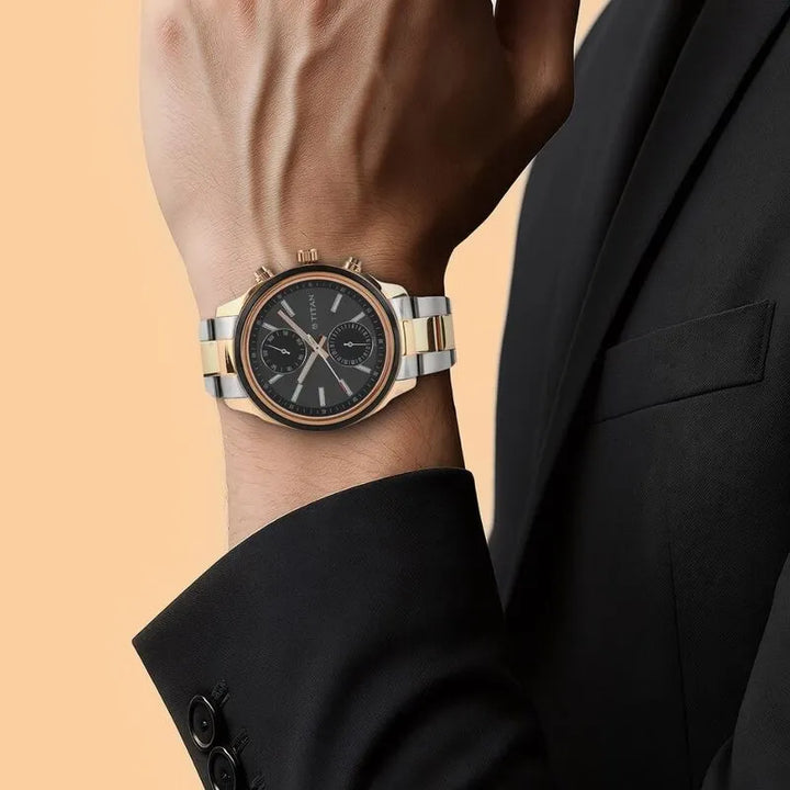 Titan Workwear nu1733km03 Black Dial Men&