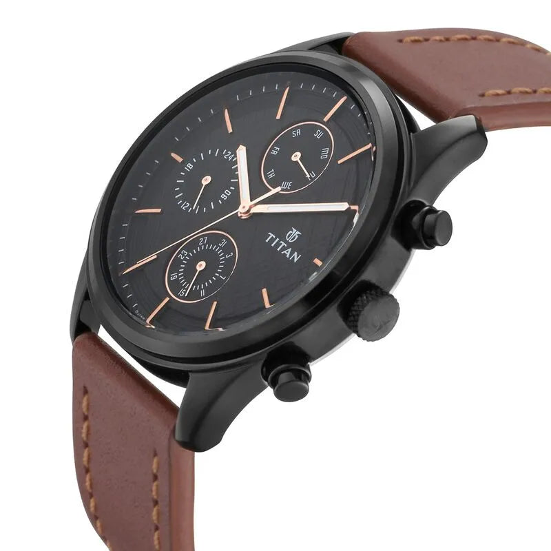 Titan Workwear nu1805nl01 Multifunction Black Dial Men&