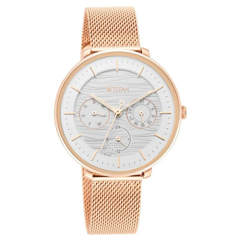 Titan Workwear NU2651WM02 Silver Dial Women&