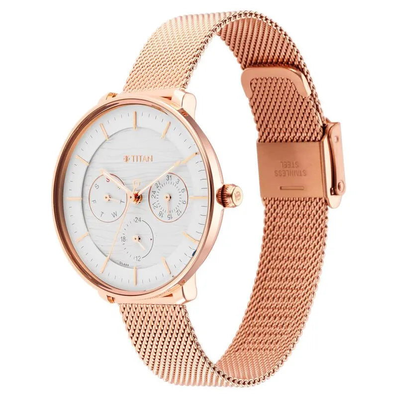 Titan Workwear NU2651WM02 Silver Dial Women&