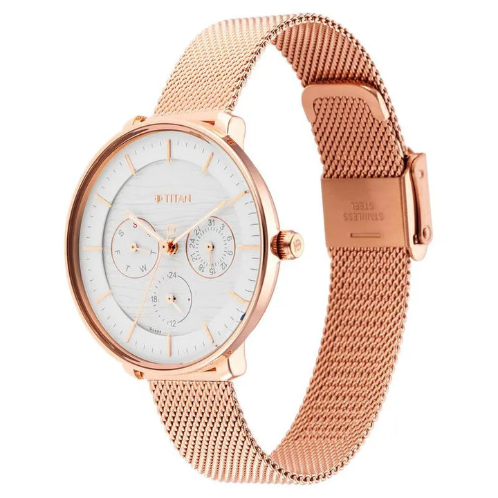 Titan Workwear NU2651WM02 Silver Dial Women&