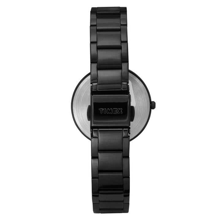 Timex Fashion Women's Black Dial Round Case 3 Hands Function Watch -TW000X225