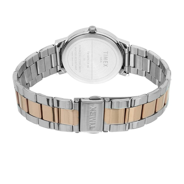 Timex Classics Pairs Brown Dial Round Case 3 Hands Function Watch -TW00PR214