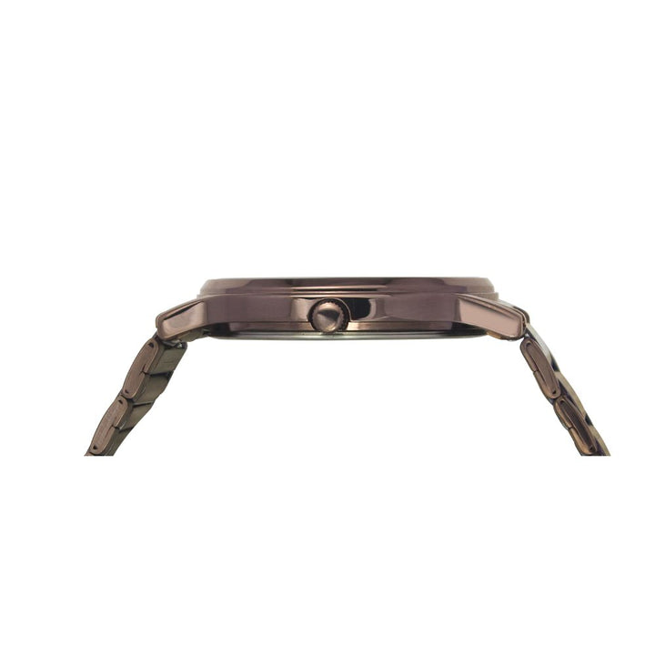 Timex Classics Pairs Rose Gold Dial Round Case Day Date/3 Hands Function Watch -TW00PR265