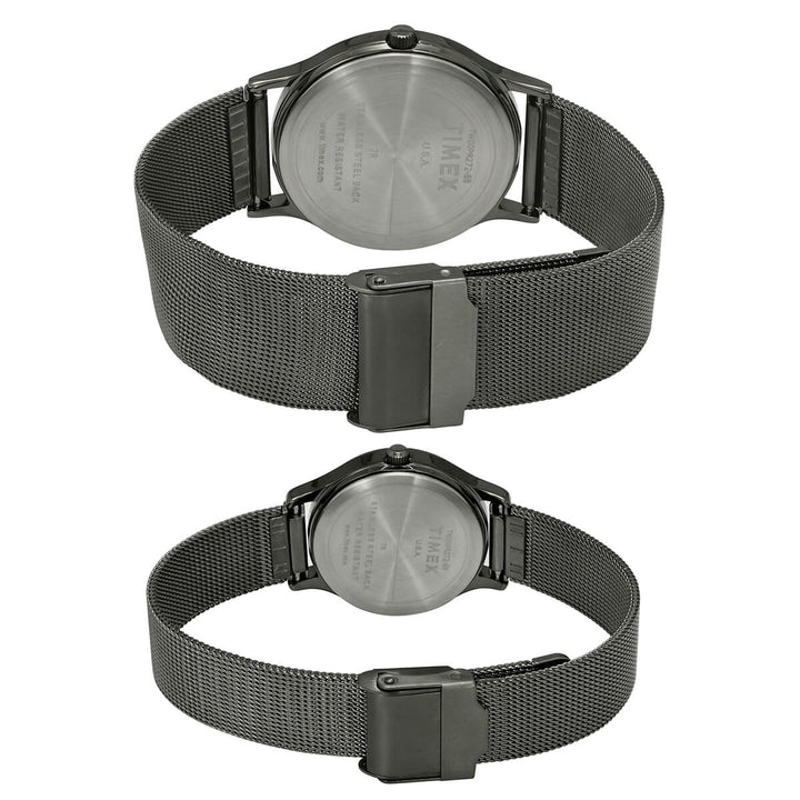 Timex Classics Pairs Red Dial Round Case 3 Hands Function Watch -TW00PR272