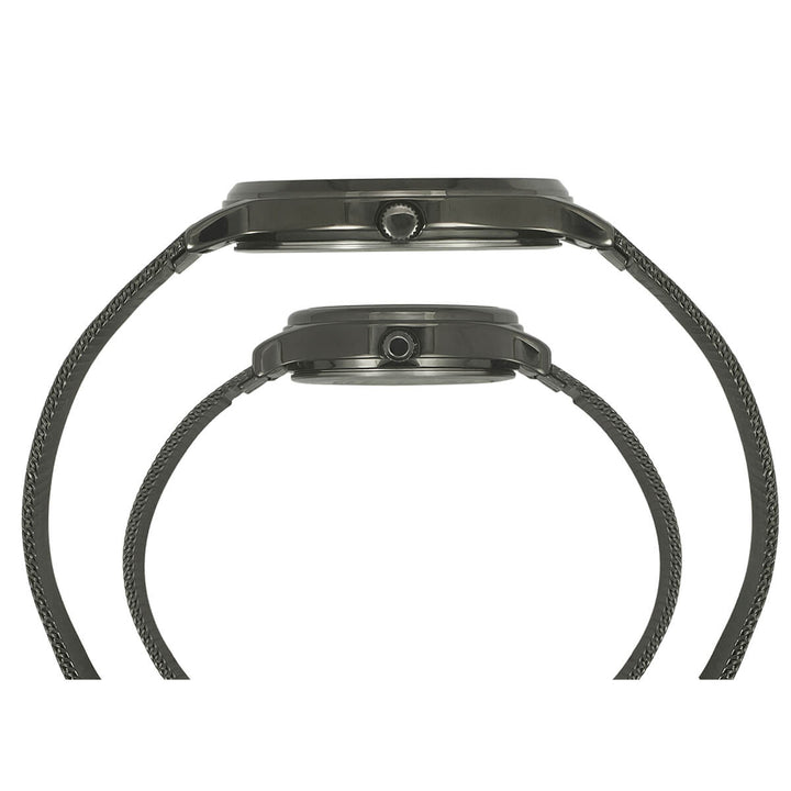 Timex Classics Pairs Red Dial Round Case 3 Hands Function Watch -TW00PR272