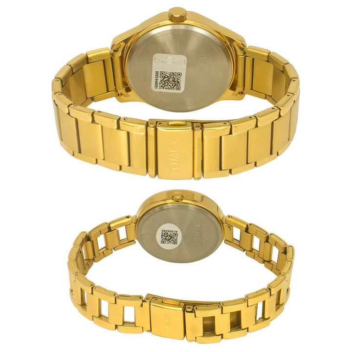 Timex Empera Pairs Silver Dial Round Case Multifunction Function Watch -TW00PR277