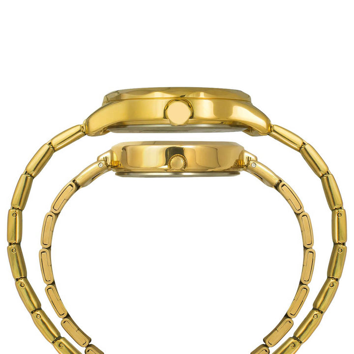 Timex Empera Pairs Silver Dial Round Case Multifunction Function Watch -TW00PR277