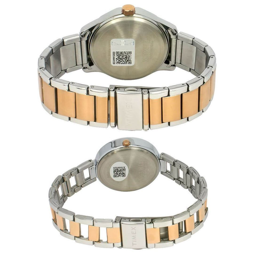 Timex Empera Pairs Black Dial Round Case Multifunction Function Watch -TW00PR279