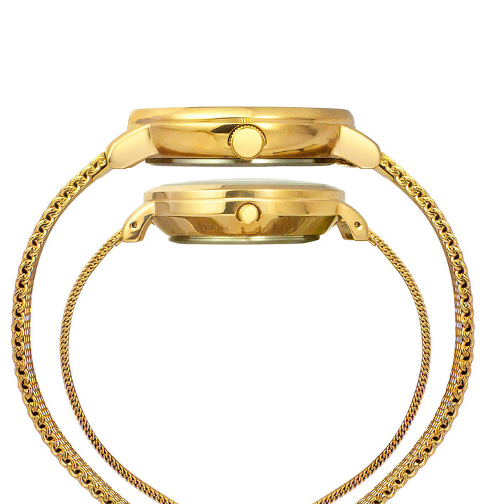 Timex Fashion Collection Premium Quality Multifunction Pair's Analog Silver Dial Coloured Quartz Watch, Round Dial With 43 Mm Case Width - TW00PR292