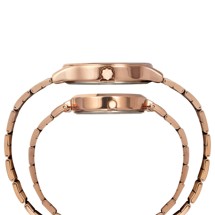 Timex Fashion Collection Premium Quality 3 Hands Pair's Analog Blue Dial Coloured Quartz Watch, Round Dial With 42 Mm Case Width - TW00PR296