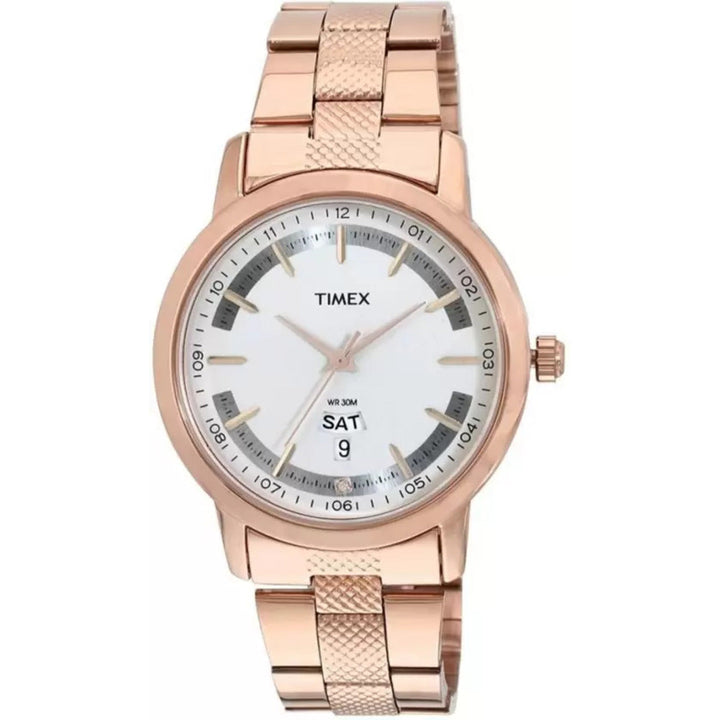 Timex 3 Hand Men Analog White Dial Coloured Quartz Watch, Round Dial With 41 Mm Case Width - TW00ZR209