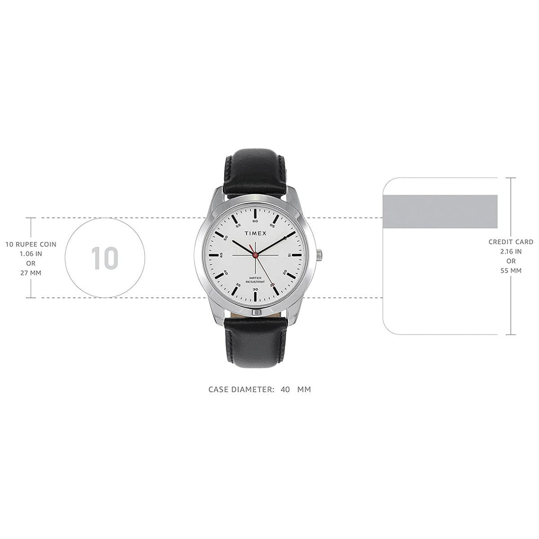 Timex Premium Quality Men's Analog White Dial Coloured Quartz Watch, Round Dial With 40mm Case Width - TW00ZR260E