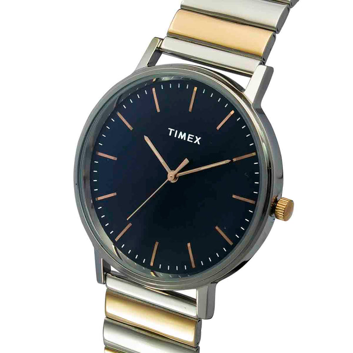 Timex Fashion Men's Blue Dial Round Case 3 Hands Function Watch -TW0TG8008