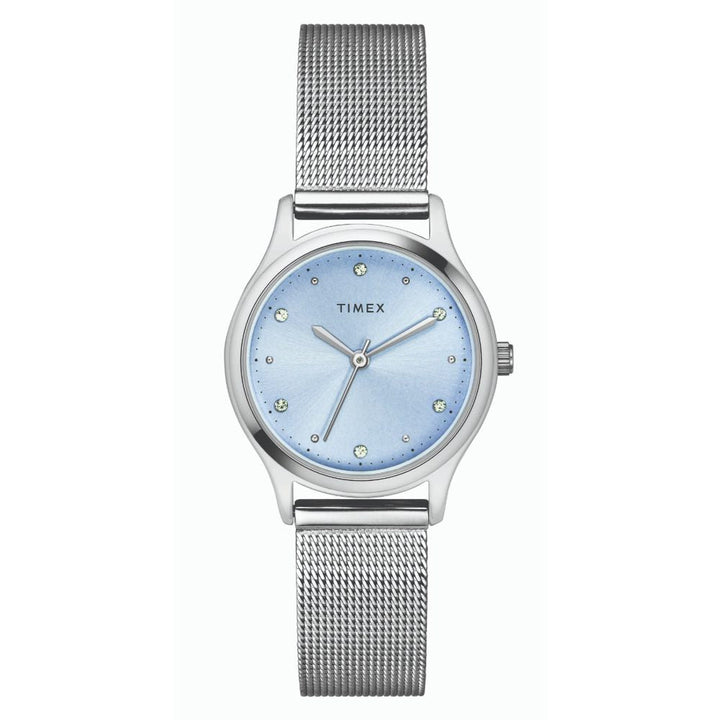 Timex Classics Women's Blue Dial Round Case 3 Hands Function Watch -TW0TL8708