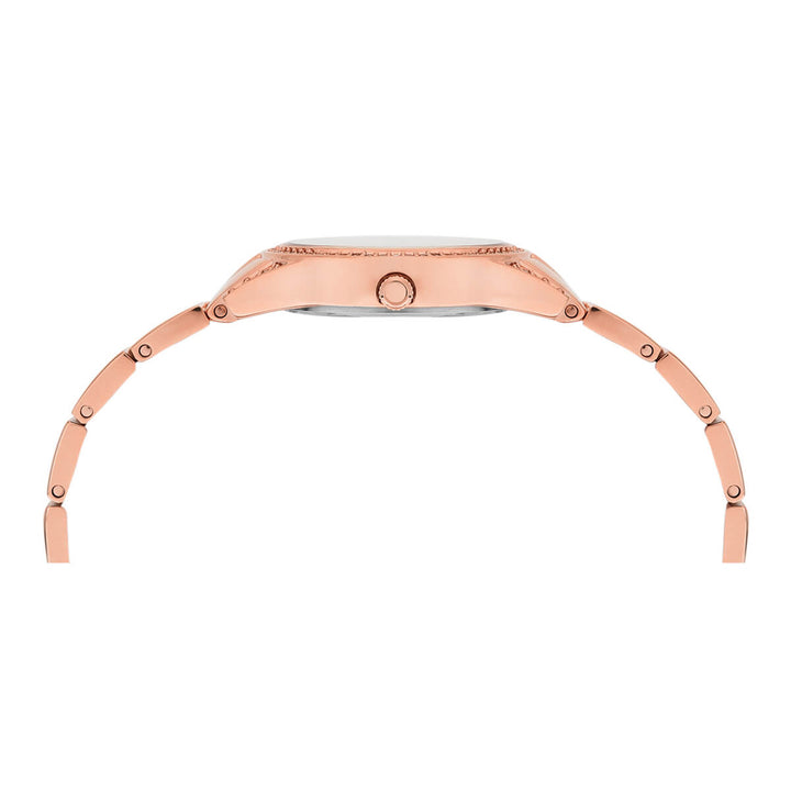 Timex Empera Women's Rose Gold Dial Round Case 3 Hands Function Watch -TW0TL9503