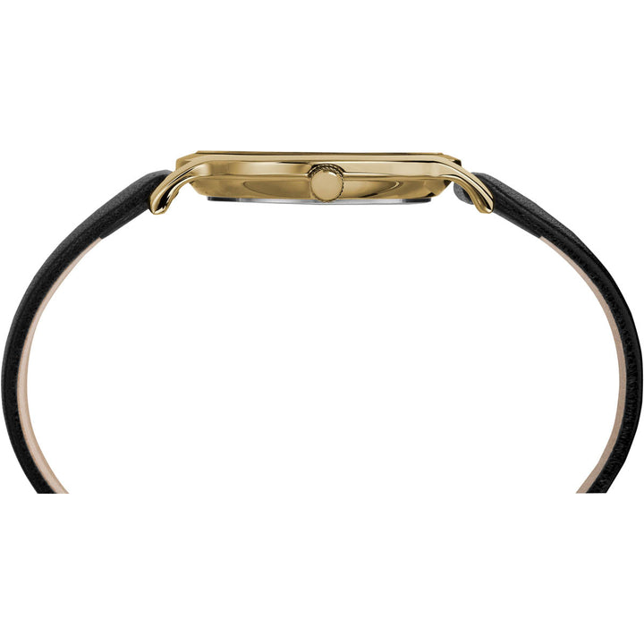 Timex Women Black Round Brass Dial Analog Watch - TW2R36400AP
