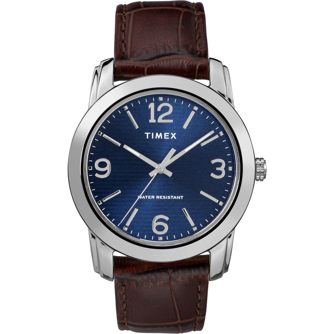 Timex 3 Hands Men's Analog Blue Dial Coloured Quartz Watch, Round Dial With 39 Mm Case Width - TW2R86800AP