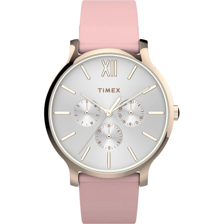Timex Trend 3 Hands Women's Analog White Dial Quartz Watch - TW2T74300UJ