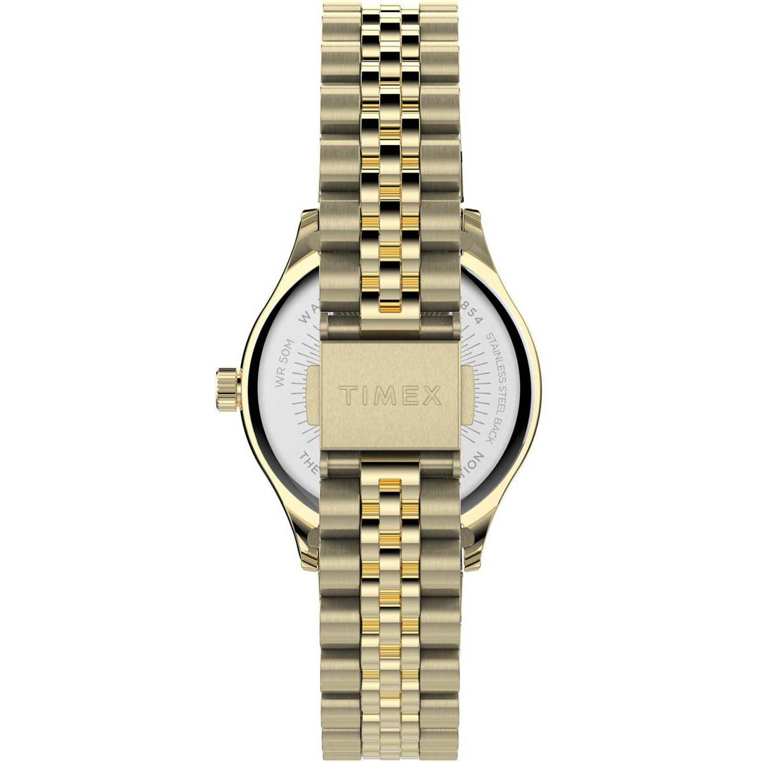 Timex Heritage Collection Women's Quartz Analog Gold-Tone Dial Stainless-Steel Function Watch -TW2T74800