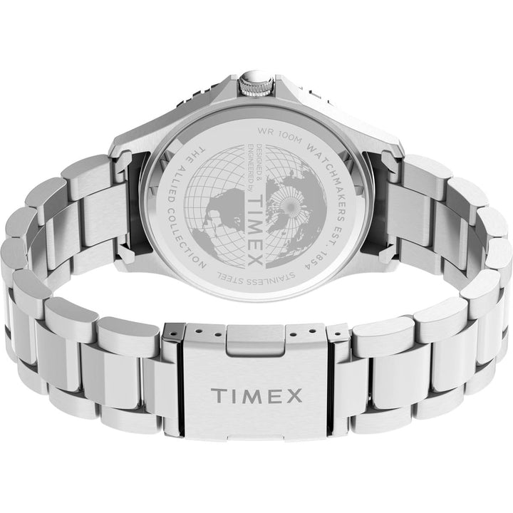 Timex Military Men's Quartz Analog Stainless Steel Dial Round Case Stainless-Steel Function Watch -TW2U10900