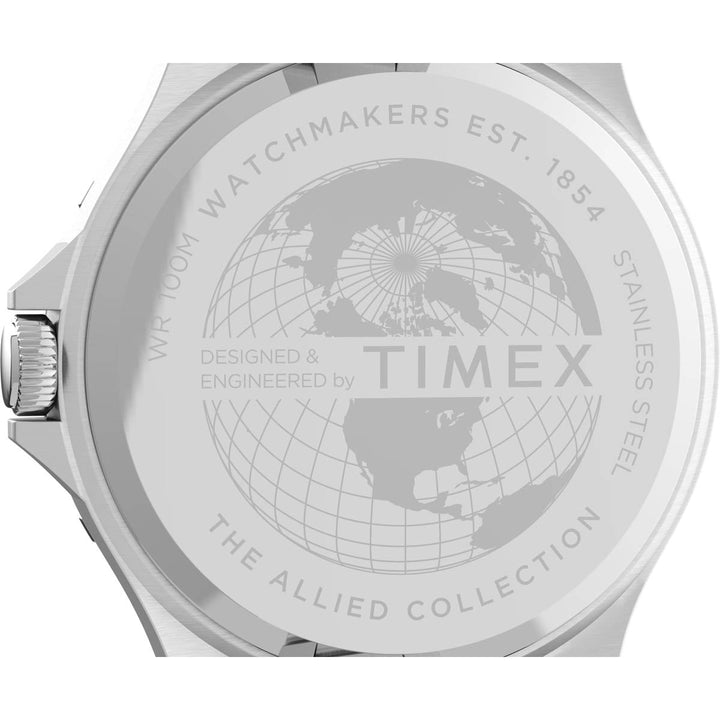 Timex Military Men's Quartz Analog Stainless Steel Dial Round Case Stainless-Steel Function Watch -TW2U10900