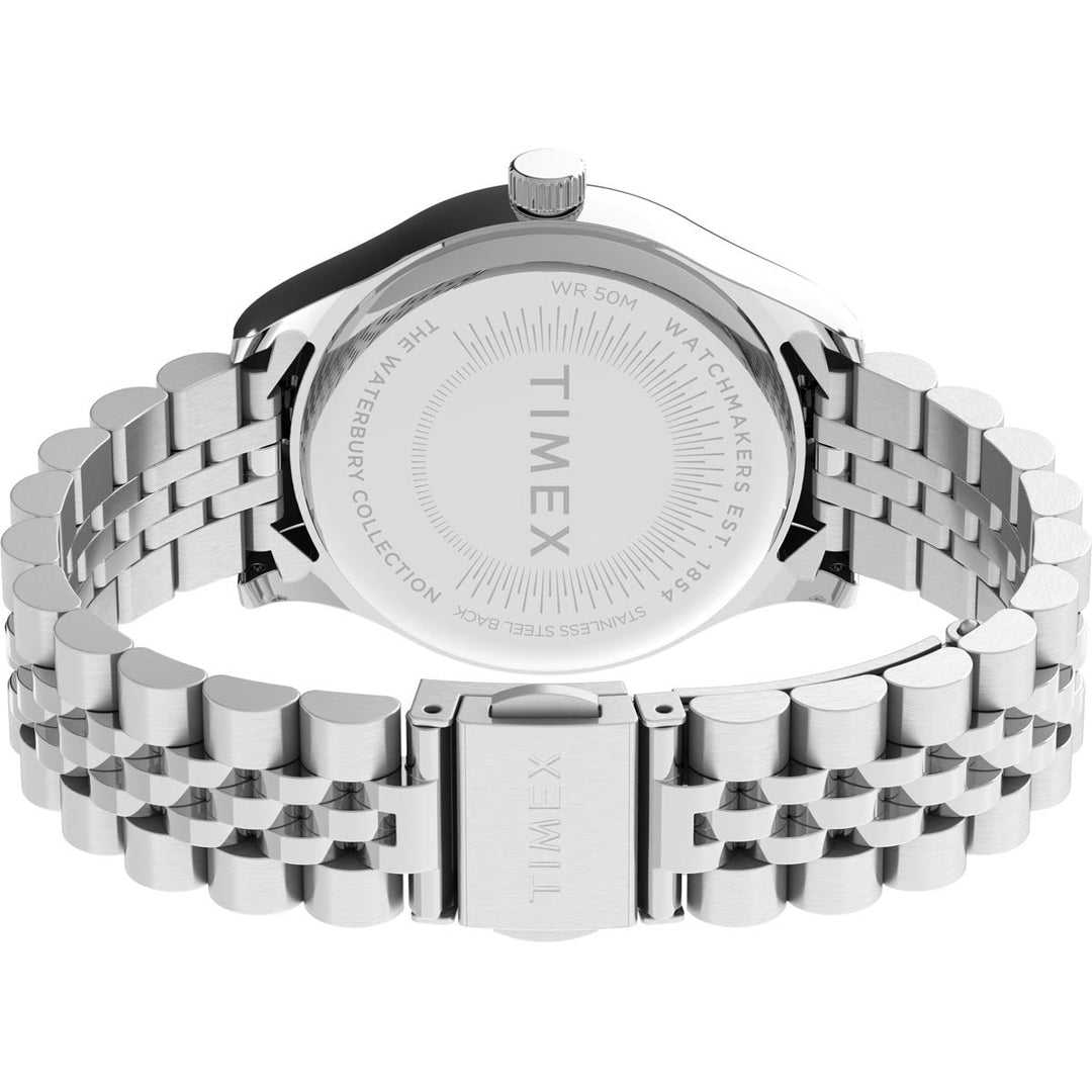 Timex Heritage Collection Women's Quartz Analog Stainless Steel Dial Round Case Stainless-Steel Function Watch -TW2U23400