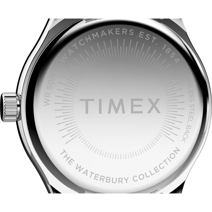 Timex Heritage Collection Women's Quartz Analog Stainless Steel Dial Round Case Stainless-Steel Function Watch -TW2U23400