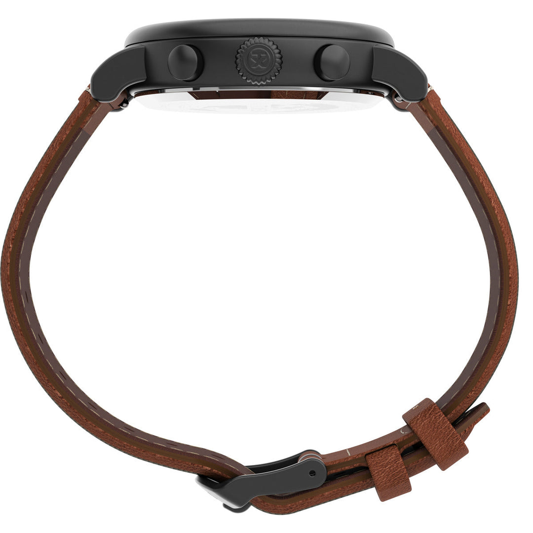 Timex Multifunctonal Men's Analog Black Dial Coloured Quartz Watch, Round Dial With 41 Mm Case Width - TW2U58000UJ