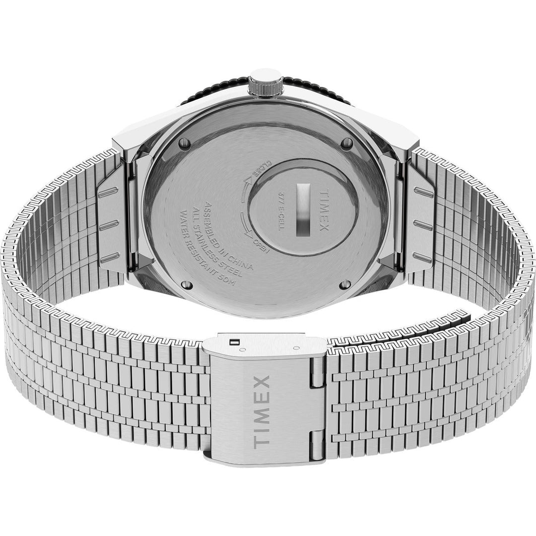 Timex 3 Hands Men's Analog Black Dial Coloured Quartz Watch, Round Dial With 38 Mm Case Width - TW2U61800U9