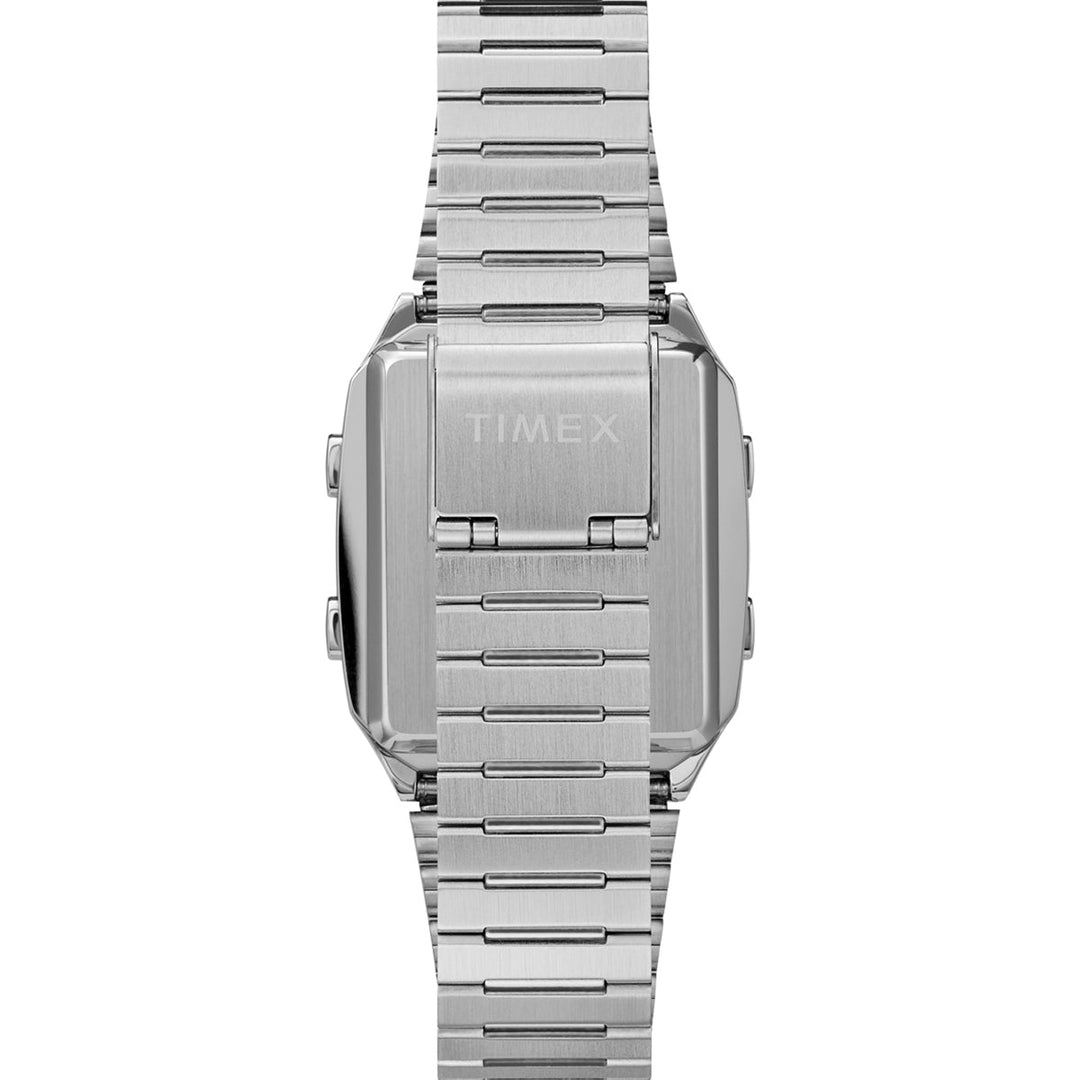 Timex 3 Hands Men's Digital Grey Dial Coloured Quartz Watch, Square Dial With 32.5 Mm Case Width - TW2U72400U9