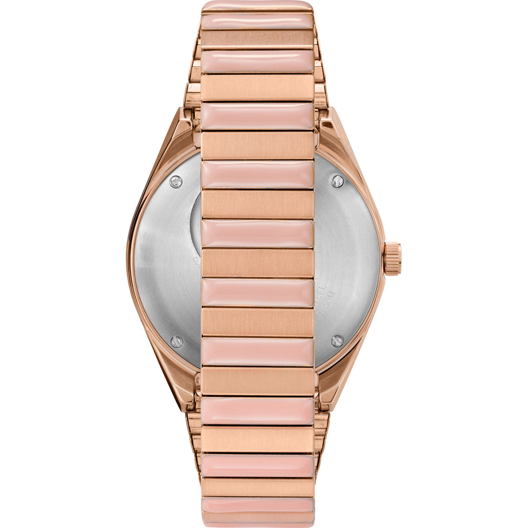 Timex 3 Hands Women's Analog Black Dial Coloured Quartz Watch, Round Dial With 38 Mm Case Width - TW2U81400UJ