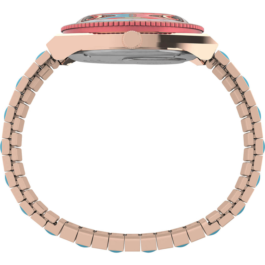 TIMEX Q Timex Women Pink Round Dial Analog Watch - TW2U81500