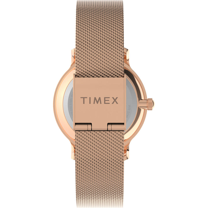 Timex Trend Collection Premium Quality Women's Analog Silver-Tone Dial Coloured Quartz Watch, Round Dial With 31 Mm Case Width - TW2U87000UJ