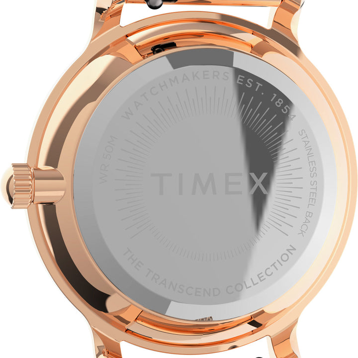 Timex Trend Collection Premium Quality Women's Analog Silver-Tone Dial Coloured Quartz Watch, Round Dial With 31 Mm Case Width - TW2U87000UJ