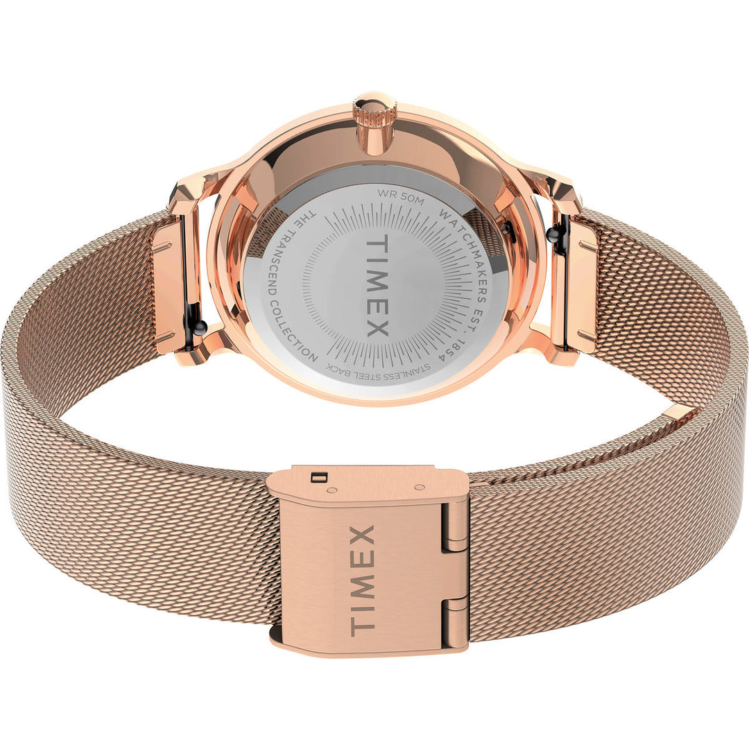 Timex Trend Collection Premium Quality Women's Analog Silver-Tone Dial Coloured Quartz Watch, Round Dial With 31 Mm Case Width - TW2U87000UJ