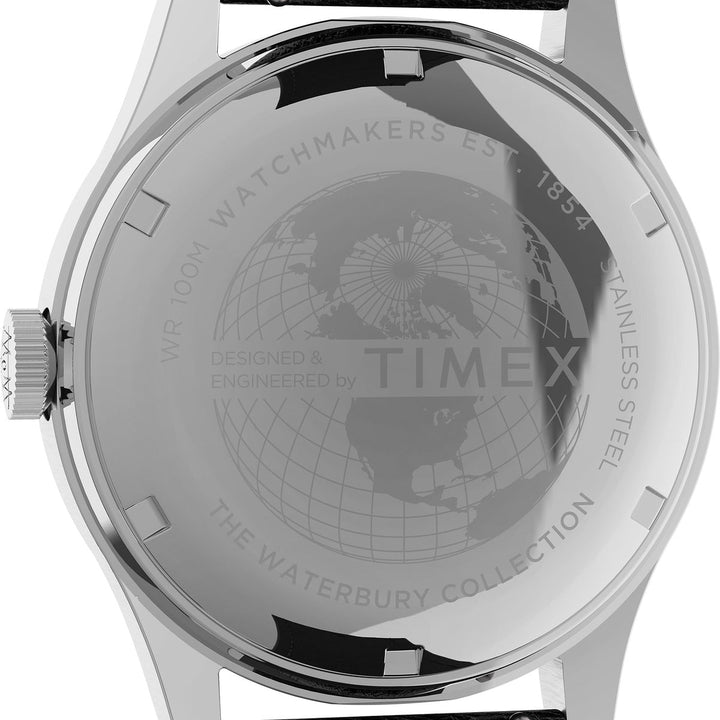 Timex 3 Hands Men's Analog Silver Dial Coloured Quartz Watch, Round Dial With 39 Mm Case Width - TW2U90200UJ