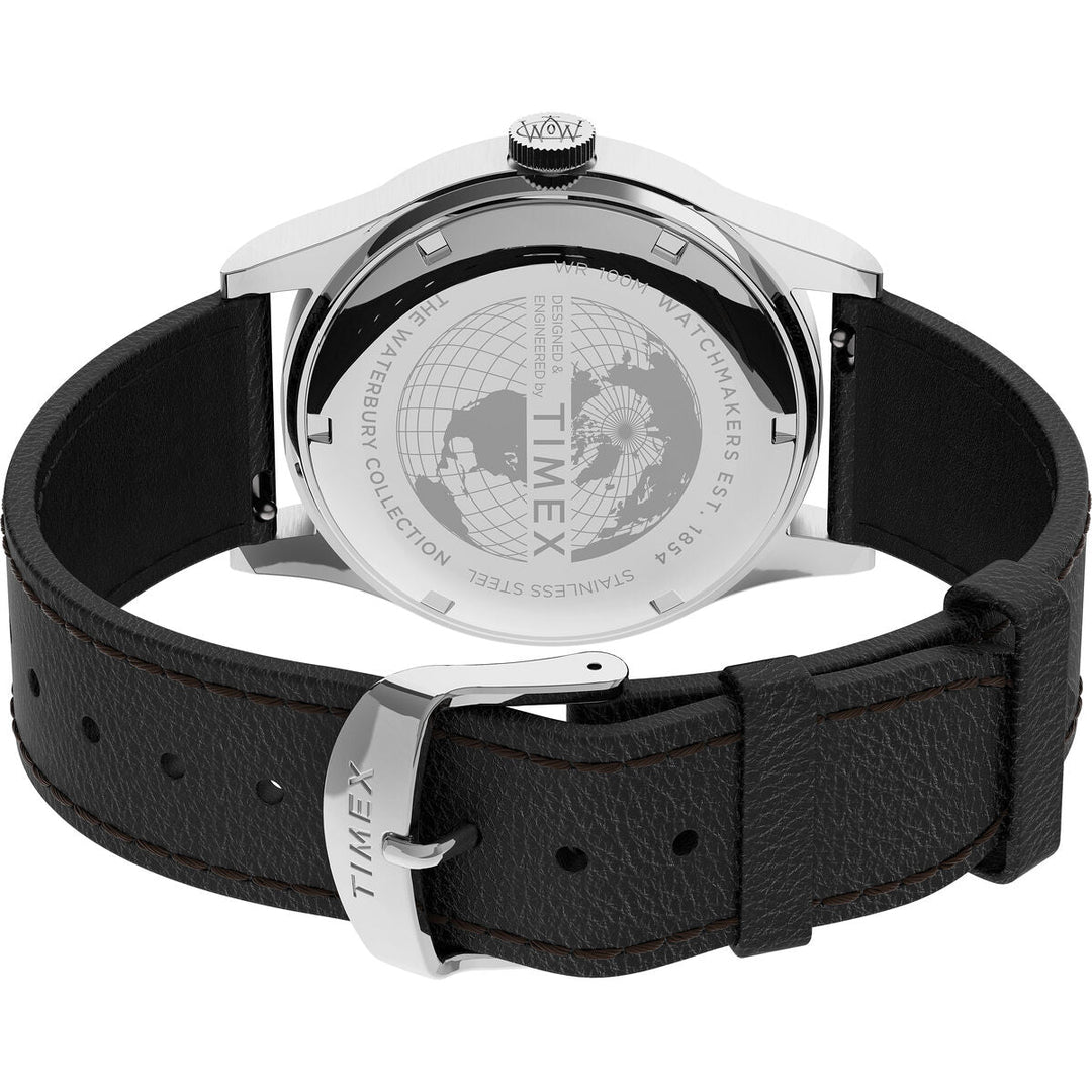 Timex 3 Hands Men's Analog Silver Dial Coloured Quartz Watch, Round Dial With 39 Mm Case Width - TW2U90200UJ