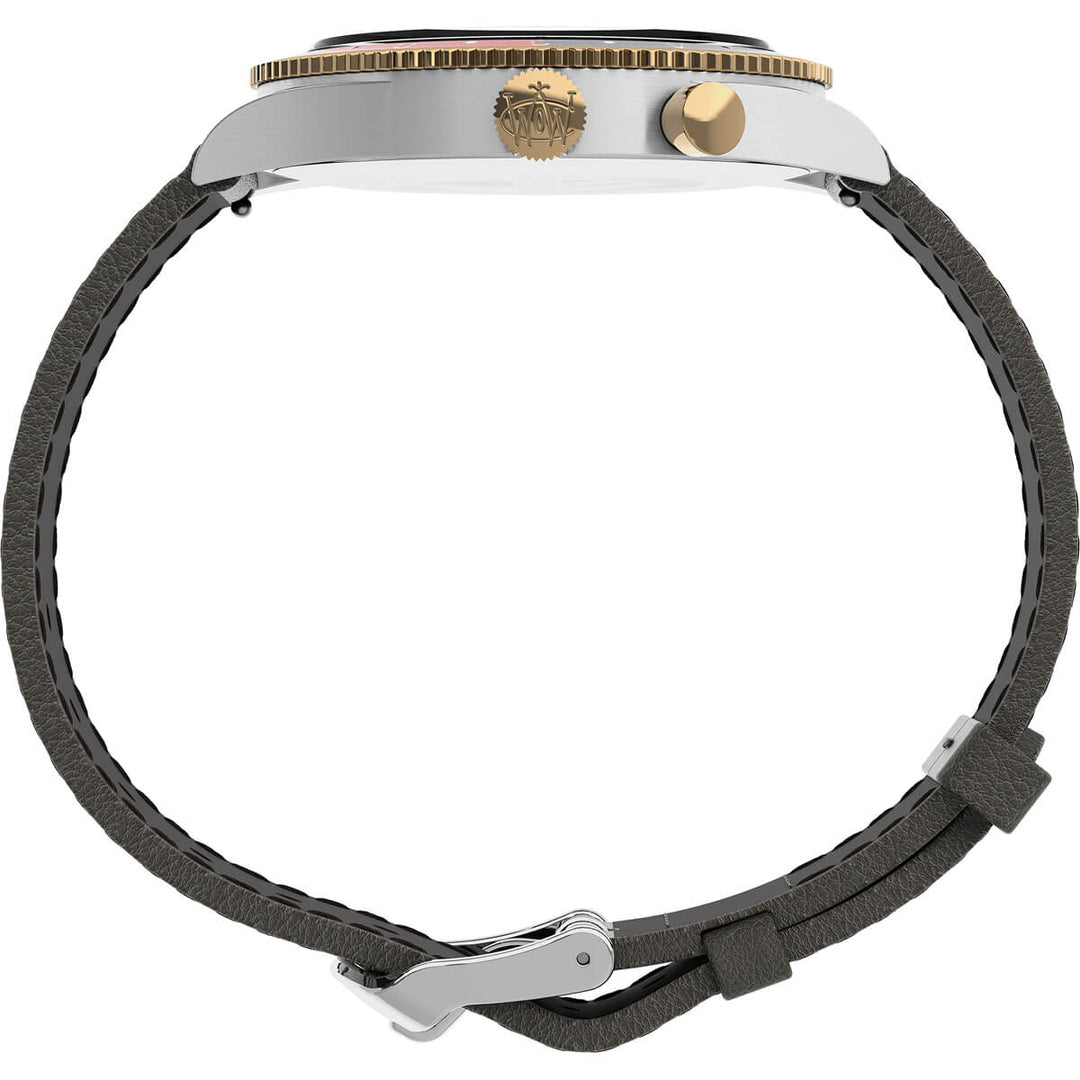 Timex Men Blue Round Stainless Steel Dial Analog Watch - TW2U90500UJ